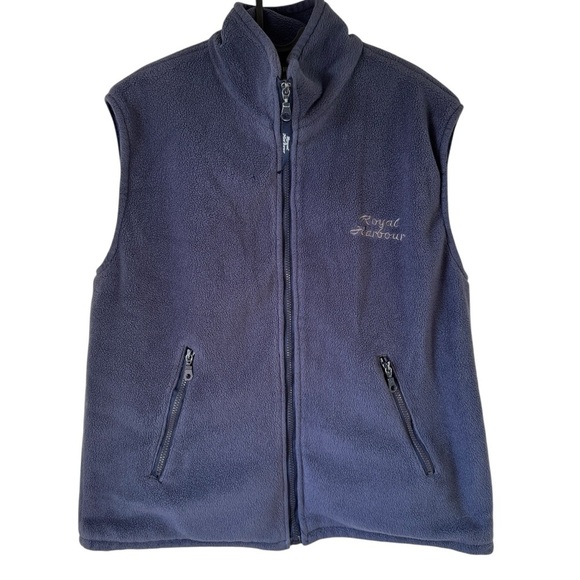 Vintage Jackets & Blazers - ⚓ Vintage England Royal Harbour Fleece Vest Ad ⚓
